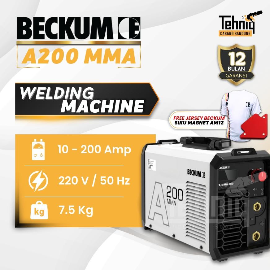 Mesin Las Listrik Beckum A MMA 200 Inverter Welding / Mesin Las Beckum MMA 200