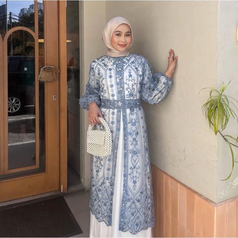 Azzura Outer Brukat /Outer Kondangan /Outer Lebaran /Hanya Outer Sajah Outer brokat lebaran 2025/ Ga
