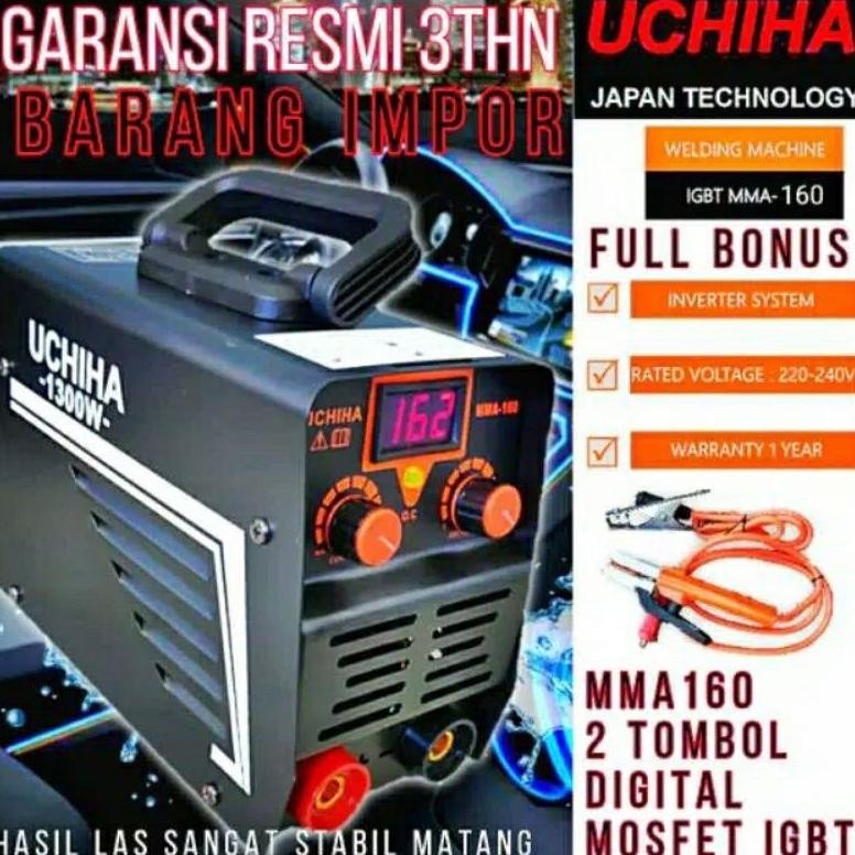 UCHIHA Mesin Travo Las 160A Inverter IGBT Digital UCHIHA JAPAN TEKNOLOGY Pilih Varian