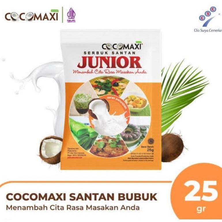 Santan Cocomaxi Junior 1renceng 25gram x 10pcs / Santan Bubuk Murah Enak AST nUg