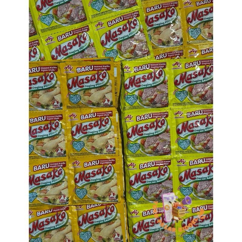

(72 PCS) Masako Bumbu Kaldu Penyedap Rasa Ayam dan Sapi Kemasan 8.5g Masako Renteng Ayam dan Sapi 500 Isi 6 Renteng nUg