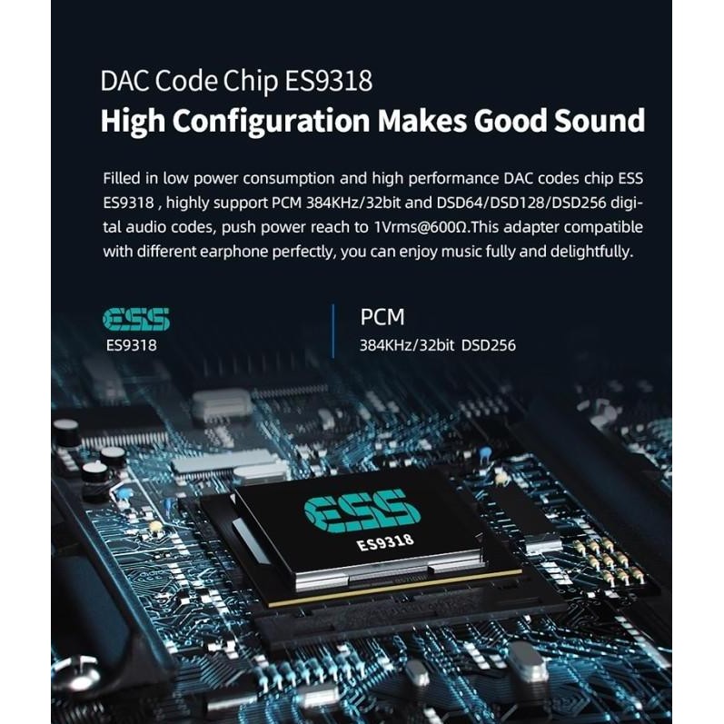 Jcally Jm45 Hires Audio Portable Amplifier Dac Usb Type C To 3,5Mm New Stok