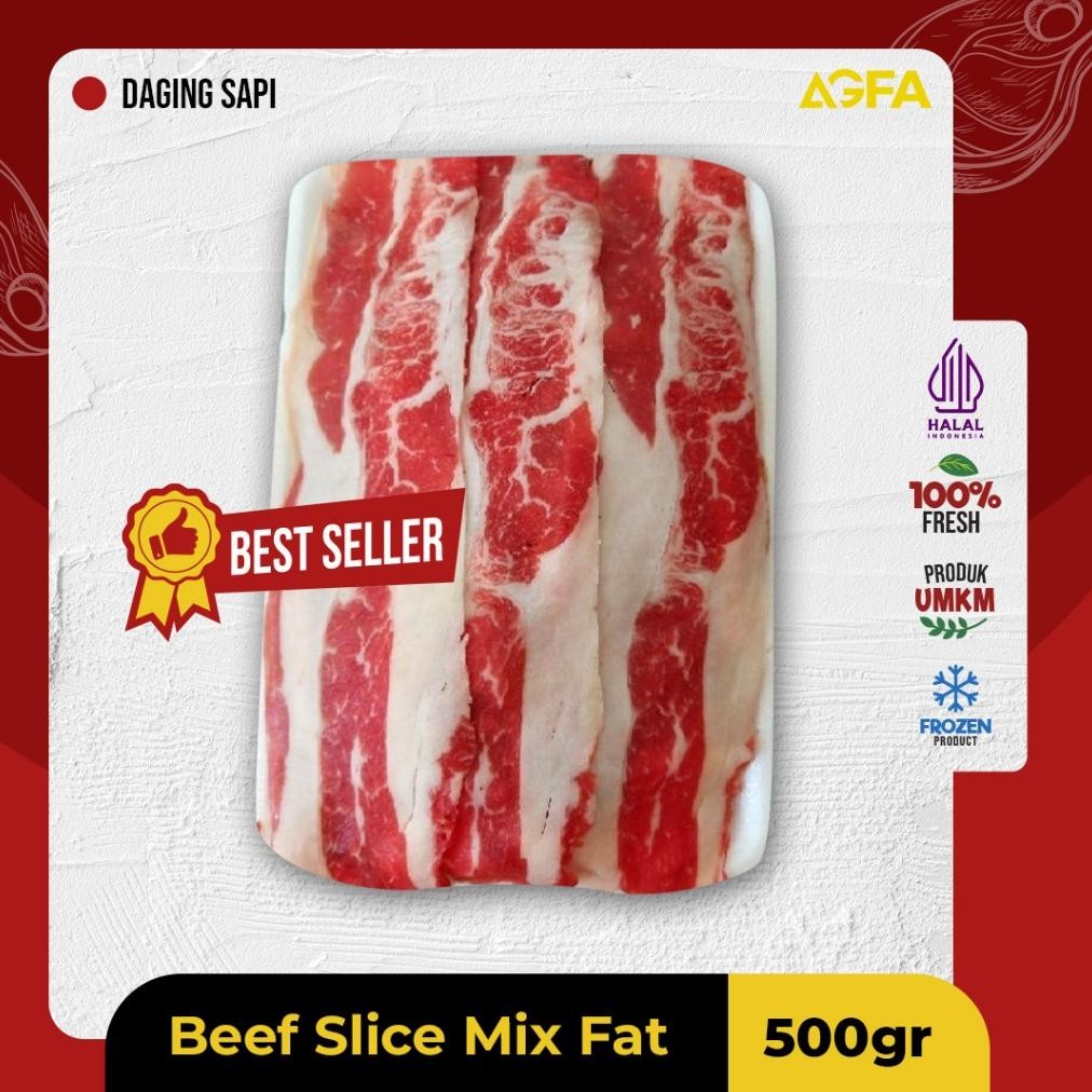 

Beef Slice Mix Fat 500 gram / Belly Fat Mix / Beef Grill Mix Fat / Daging Grill / Daging BBQ / Daging Halal / Beef BBQ / Daging Sukiyaki / Daging Steamboat / Daging Grill / Daging Yakiniku / Daging Sapi Halal AST nUg