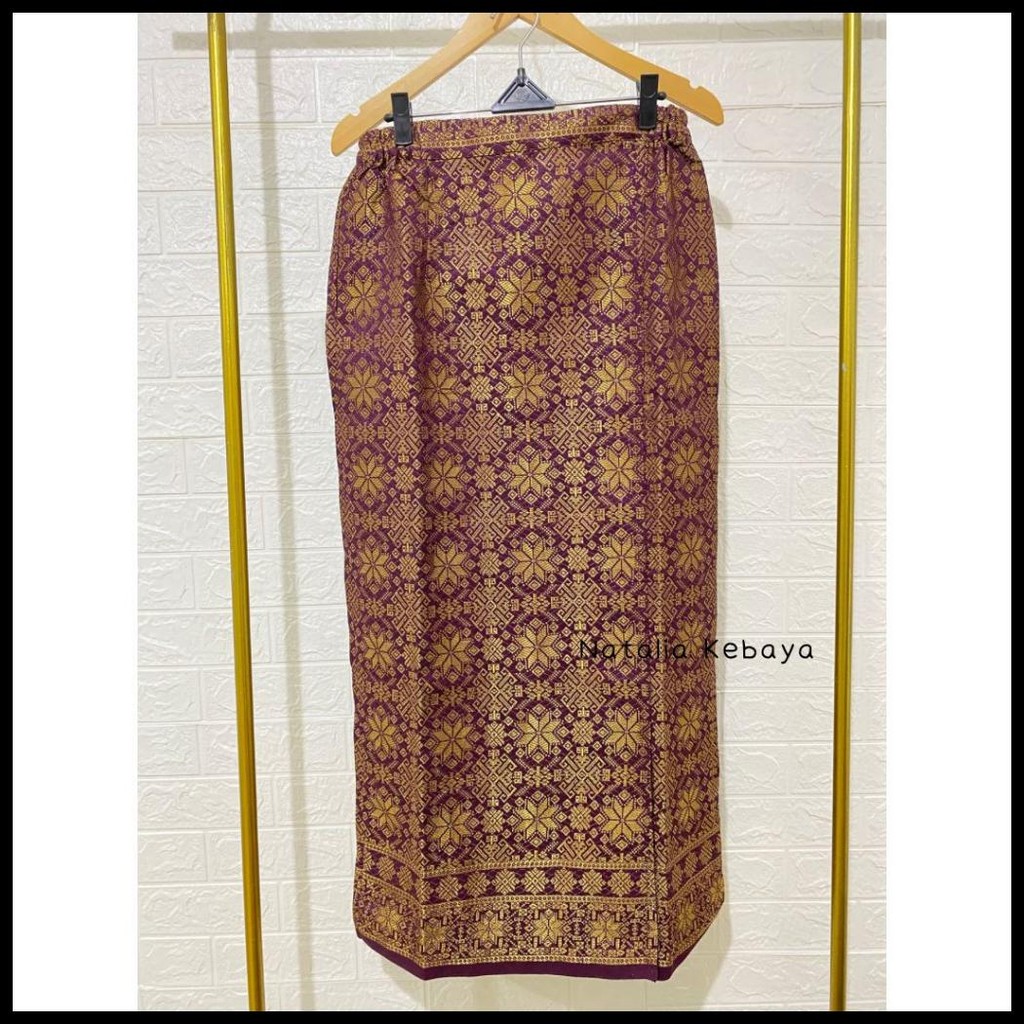 NATALIA KEBAYA ROK SONGKET SPAN|| SONGKET SPAN SIAP PAKAI || ROK SONGKET TENUN PALEMBANG || BAWAHAN 