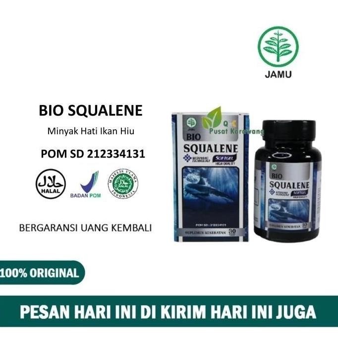 

Terlaris Bio Squalene Softgel Omega 3 Vitamin Minyak Hati Ikan Hiu Fish Oil