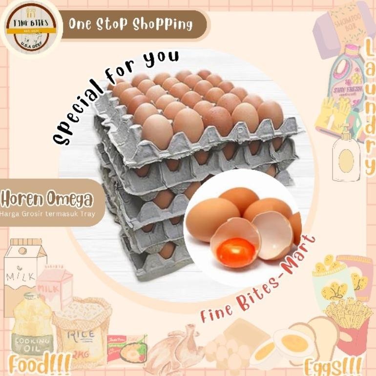 

Telur Horen Omega3 - Premium (Harga grosir KILOAN termasuk Tray) nUg