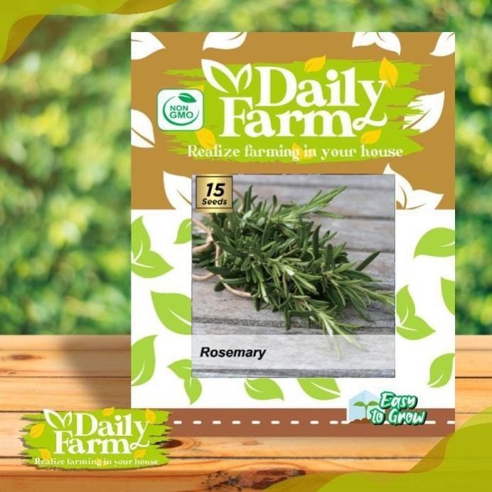 

Terlaris Bibit Benih Sayuran Herb Rosemary 15 Butir Hidroponik Daily Farm Urban