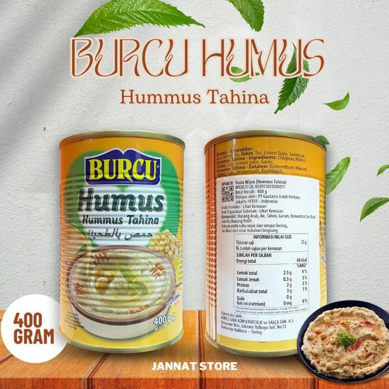 

BURCU HUMUS TAHINA 400G HUMMUS TAHINA nUg