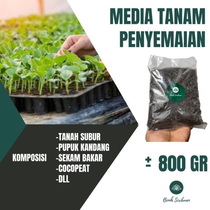 

Terlaris New Media Tanam Tanah Subur Sekam Bakar Cocopeat Pupuk Kandang Semai
