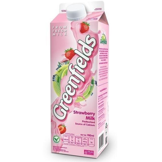 

GREENFIELDS FRESH MILK STRAWBERRY 950 ML nUg