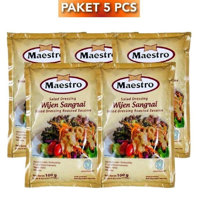

Terlaris Maestro Salad Dressing Wijen Sangrai 100 G X 5 Sachet Selai Bahan Halal Pumpkin Dressings & Spreads Jams