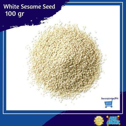 

Terlaris White Sesame Seed Raw 100 Gr / Biji Wijen Putih Mentah 100 Gr
