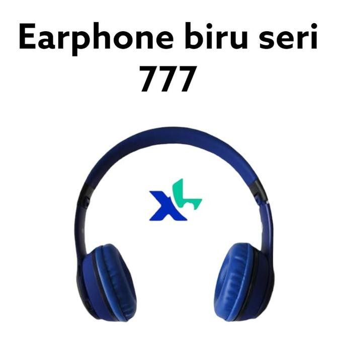 Earphone Biru Seri 777 888 999 Xl Headphone New Stok