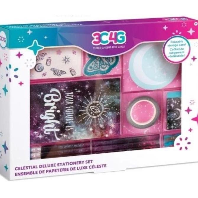 

Mainan Anak Make It Real 3C4G Celestial Stationery Tray Set Peralatan Menulis Diary Pencil