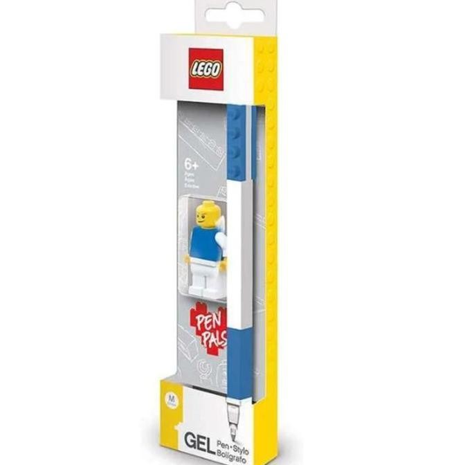 

Mainan Alat Tulis Pulpen Lego Brick Blue Gel Pen Pals with Minifigure
