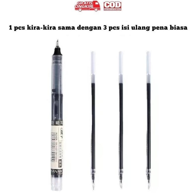

RB (BISA COD) 100 PCS 0.5mm Tip Lurus Cair Roller Ball Pen Kantor Tabung Jarum Penuh Siswa Ujian Stationery Gel Pena 0.5mm Pena Peluru / Hitam Lurus Cair Cepat Kering Gel Pena