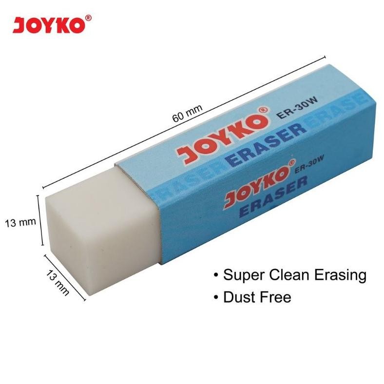 

RB Eraser / Penghapus Tanggung Joyko ER - 30W (Putih) / (1pak)