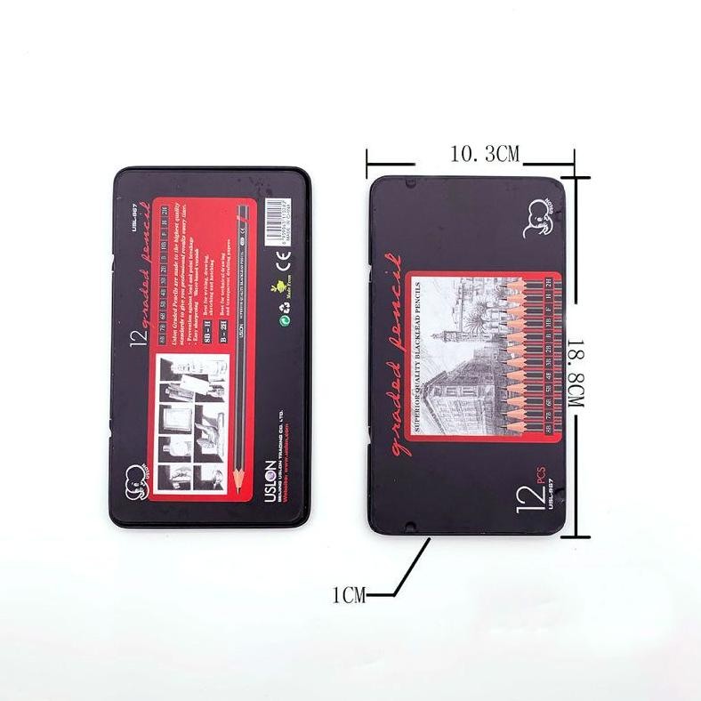 

RB 12 Pcs Pensil Gambar Sketsa Set Lengkap 2H H F B HB 2B 3B 4B 5B 6B 7B 8B Charcoal Pencils Set