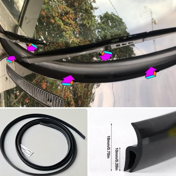 N Repair Karet Wiper Bawah Kaca Depan Bmw E38 E39 E46 E90 E60 F30 F10