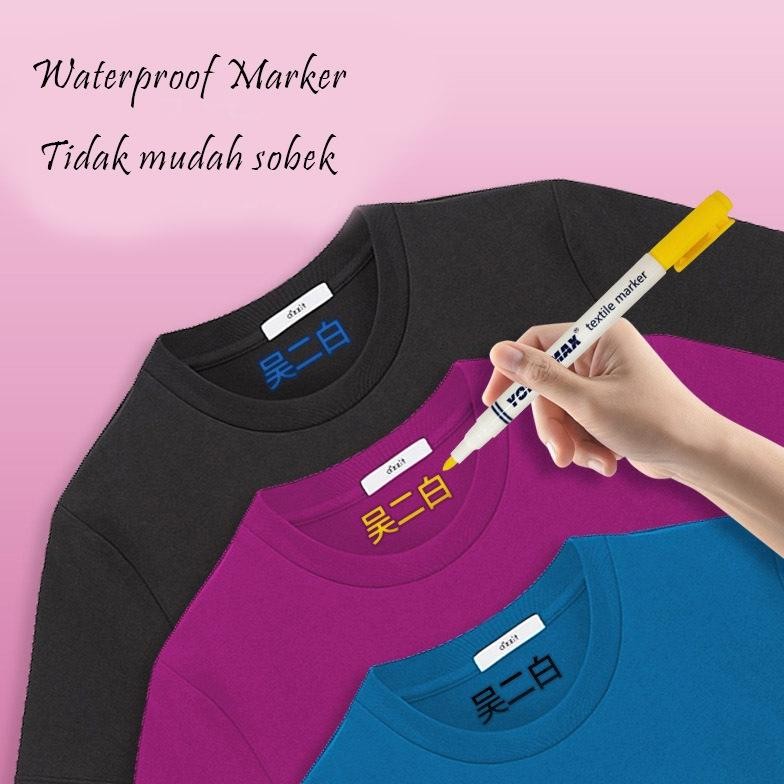 

RB 8PCS Spidol Kain Kaos Baju Penanda Pola Decor Spidol Permanent Khusus Kain - Shirt Fabric Marker
