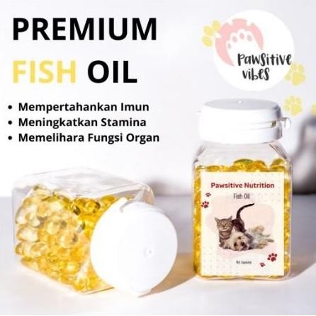 

Terlaris Minyak Ikan Vitamin Kucing Anjing Fish Liver Oil 150 Kapsul