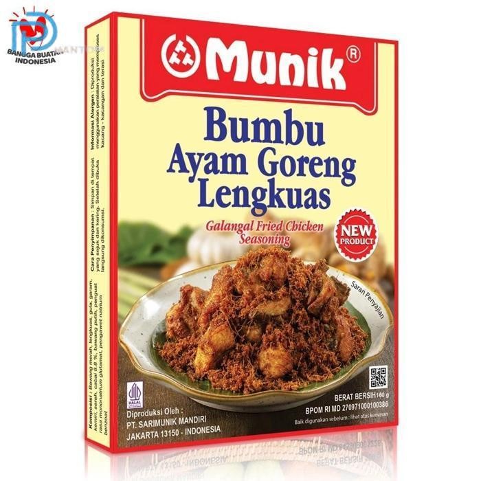 

BARU KTMSTORE BUMBU MASAK INSTANT BUMBU MUNIK AYAM GORENG LENGKUAS 160 GR PASTI ENAK