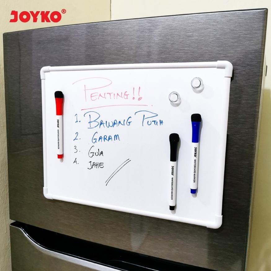 

Uj-32 Hrn-813 Papan Tulis Putih Set / Whiteboard Magnetic Set Joyko Wbs-10 Magnet Berkualitas