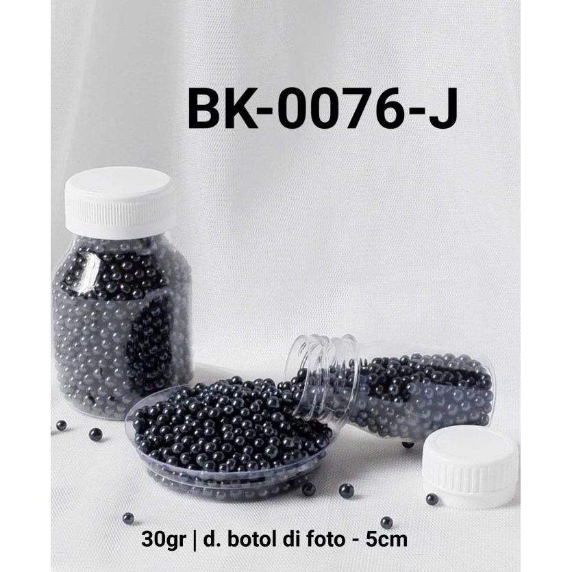 

><><><] BK-0076-J Sprinkles sprinkle sprinkel 30 gram mutiara hitam