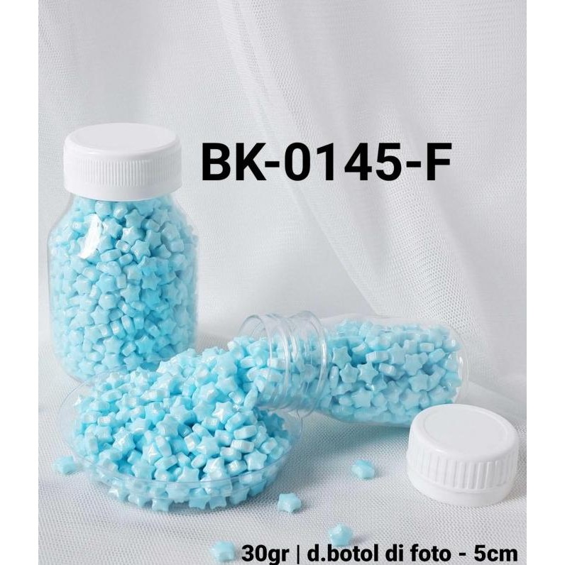 

] BK-0145-F Sprinkles sprinkle sprinkel 30 gram bintang star biru