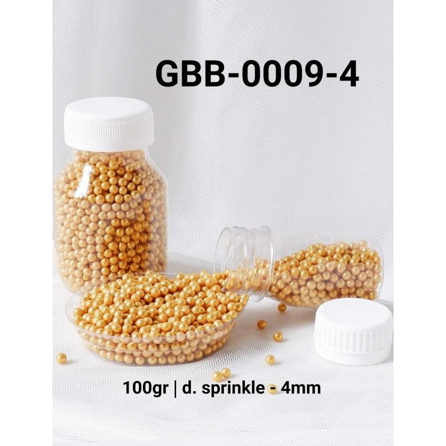 

```````] GBB-0009-4 Sprinkles sprinkle sprinkel 100 gram mutiara emas