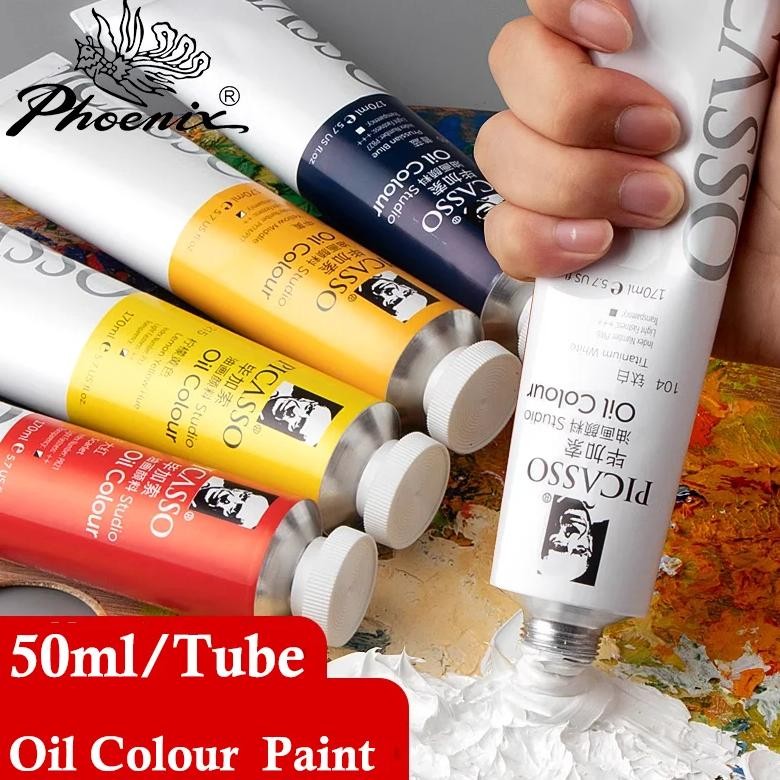 

Phoenix 50Ml Oil Paint High Saturation Faster Drying Time With Creamy Texture And Consistency For Artists, Students, Beginners