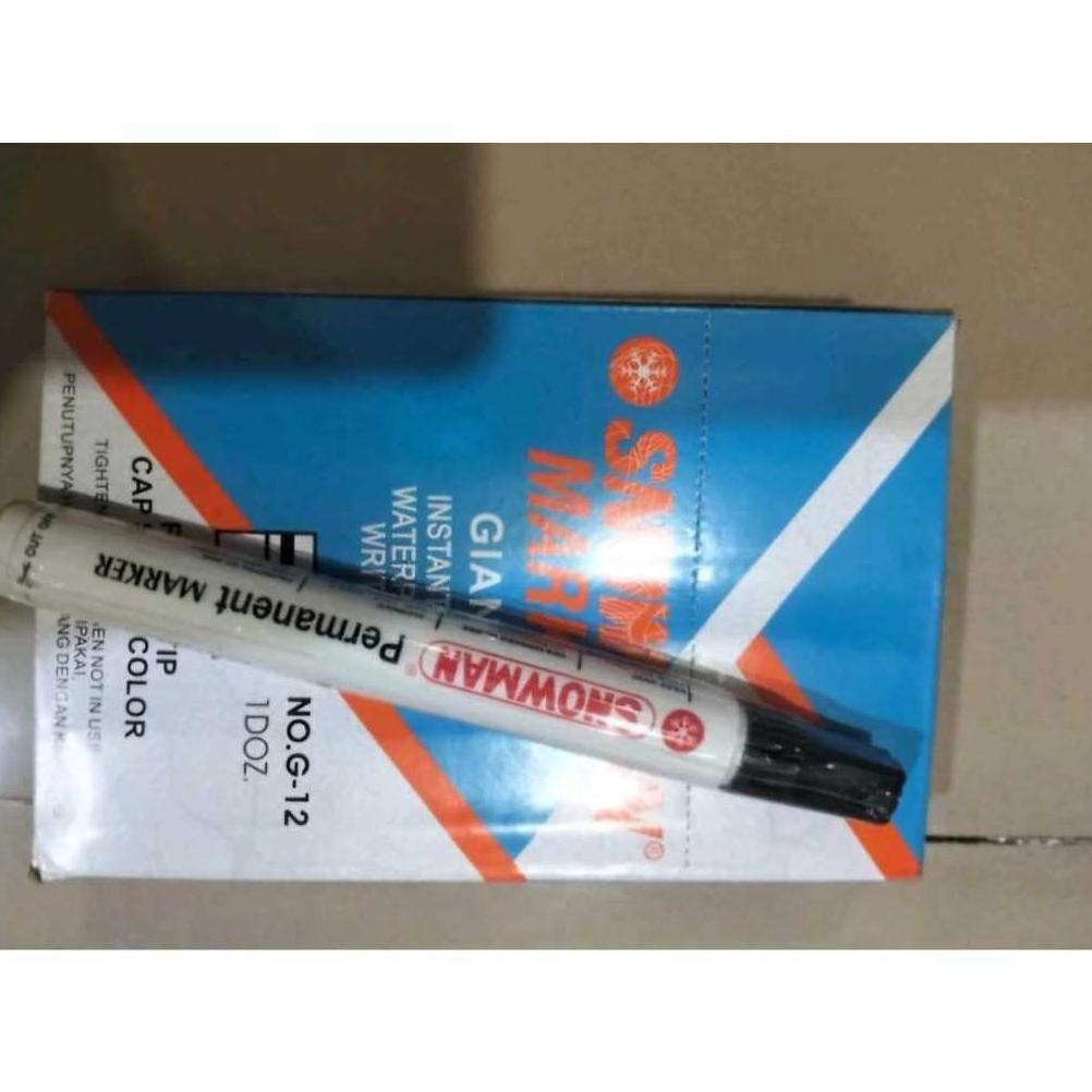 

RB Spidol Snowman PERMANENT hitam G12 isi12pcs