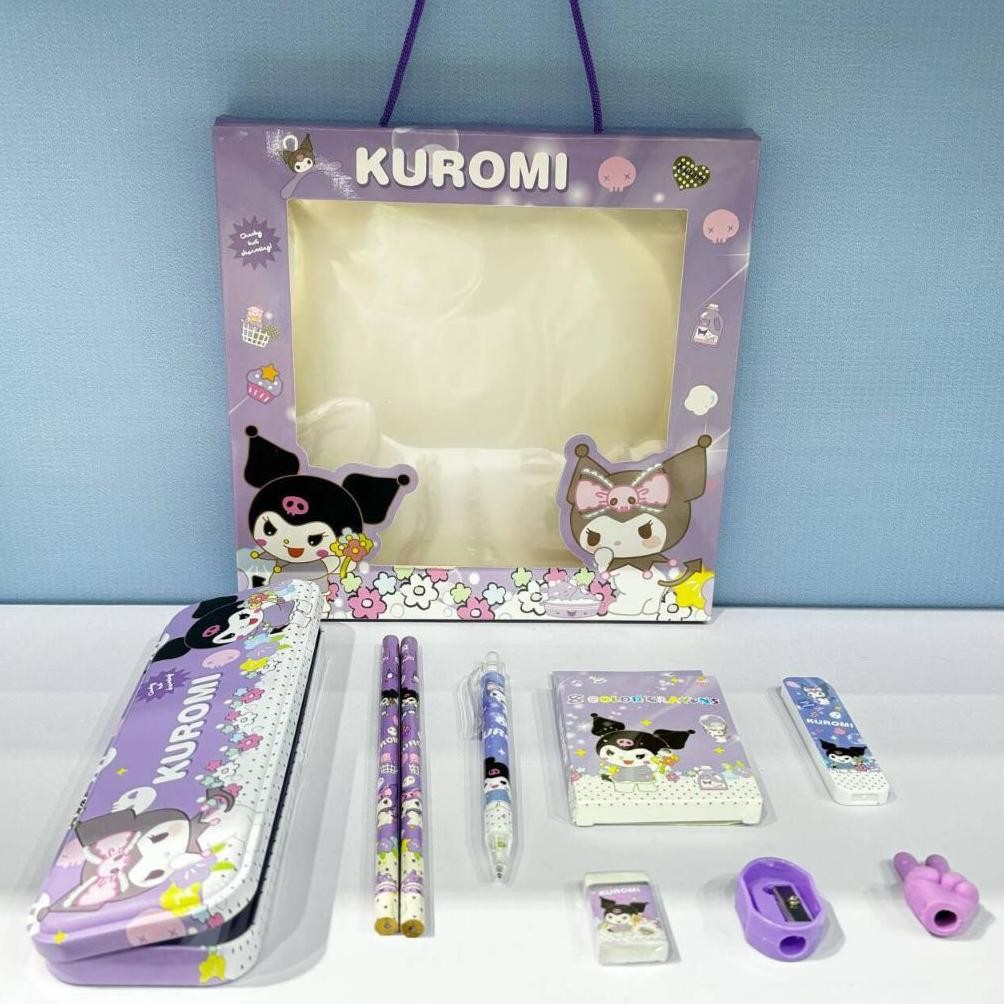 

RB SANDBOX - KP183 KOTAK PENSIL ANAK SET 7 IN 1 STATIONARY ANAK SEKOLAH SANRIO ALAT TULIS SET KOTAK PENSIL KARAKTER KUROMIMURAHLUCU