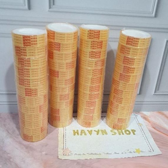 

''Terlaris" (12Pc) Isolasi Kecil Bening/Solatif/Solasi Murah
