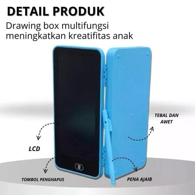 

Ni06 [Fs] Kotak Pensil Case Besar Lcd Writing Drawing Box Case Ukuran Besar Pencil Drawing Pad Edukasi 2In1