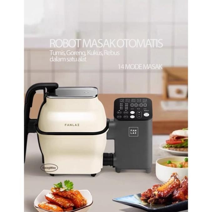 Alat Masak Pengaduk Makanan Otomatis Cooking Robot Listrik Fanlai Elektrik