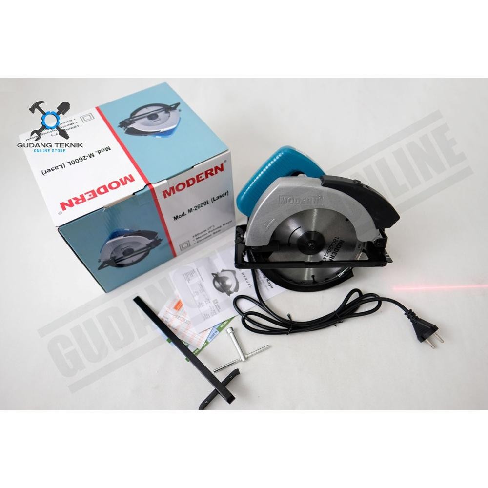 Modern M-2600L / M2600L / Circular Saw Modern M 2600 L Mesin Potong Gergaji Kayu 7" Modern M 2600L