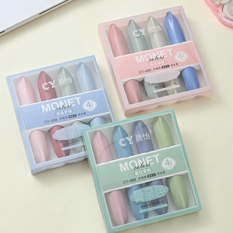

RB Pena stabilo siswa 6PCS/4PCS/SET Stabilo / highlighter pastel 6/4 colors warna Pena Stabilo Aesthetic Highlighter Warna Soft Lembut Berkualitas 2 in 1 Sketch Marker Pen Art Painting Spidol Pastel Warna Ringan Stationary Kit