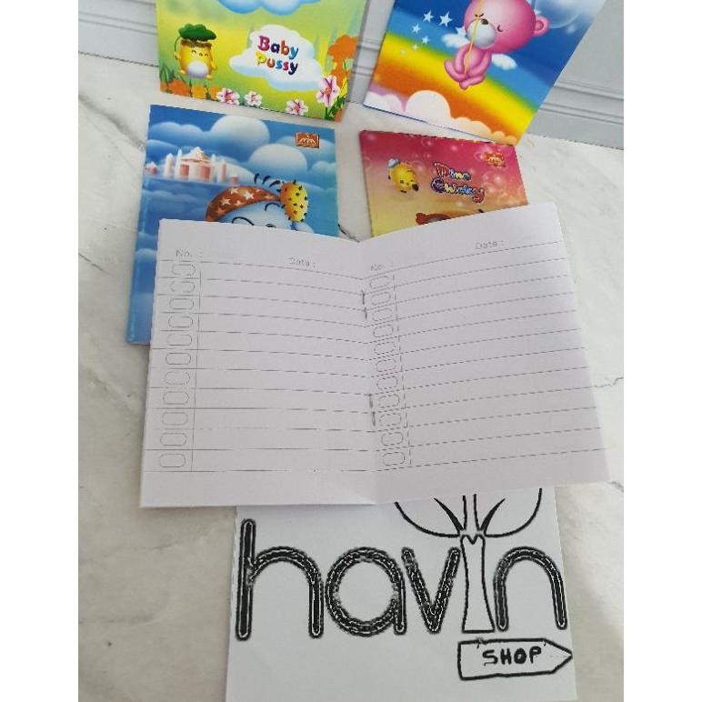 

''Terlaris" (10Pc) Buku Catatan/Memo Mini/Notes Tipis/Buku Kredit Murah