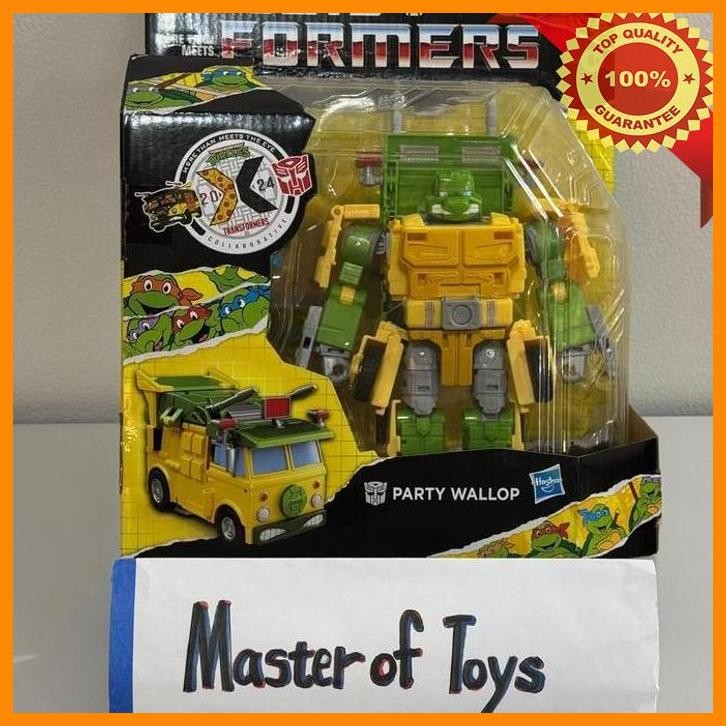 [MOT] HASBRO TRA COLLAB TMNT X TRANSFORMERS PARTY WALLOP - TFOF9656 - READY STOCK