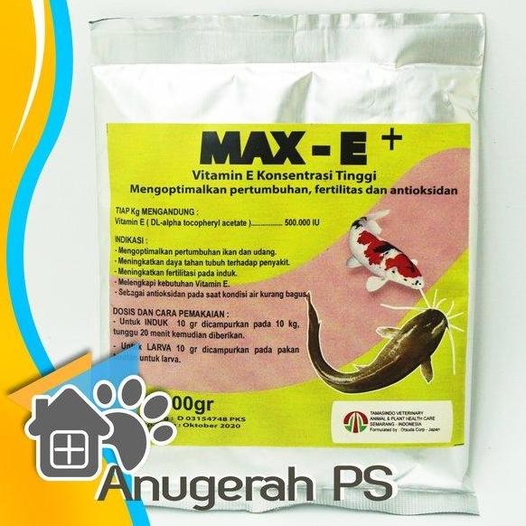 

Terlaris Max E Plus Vitamin E Dosis Tinggi Untuk Indukan Ikan