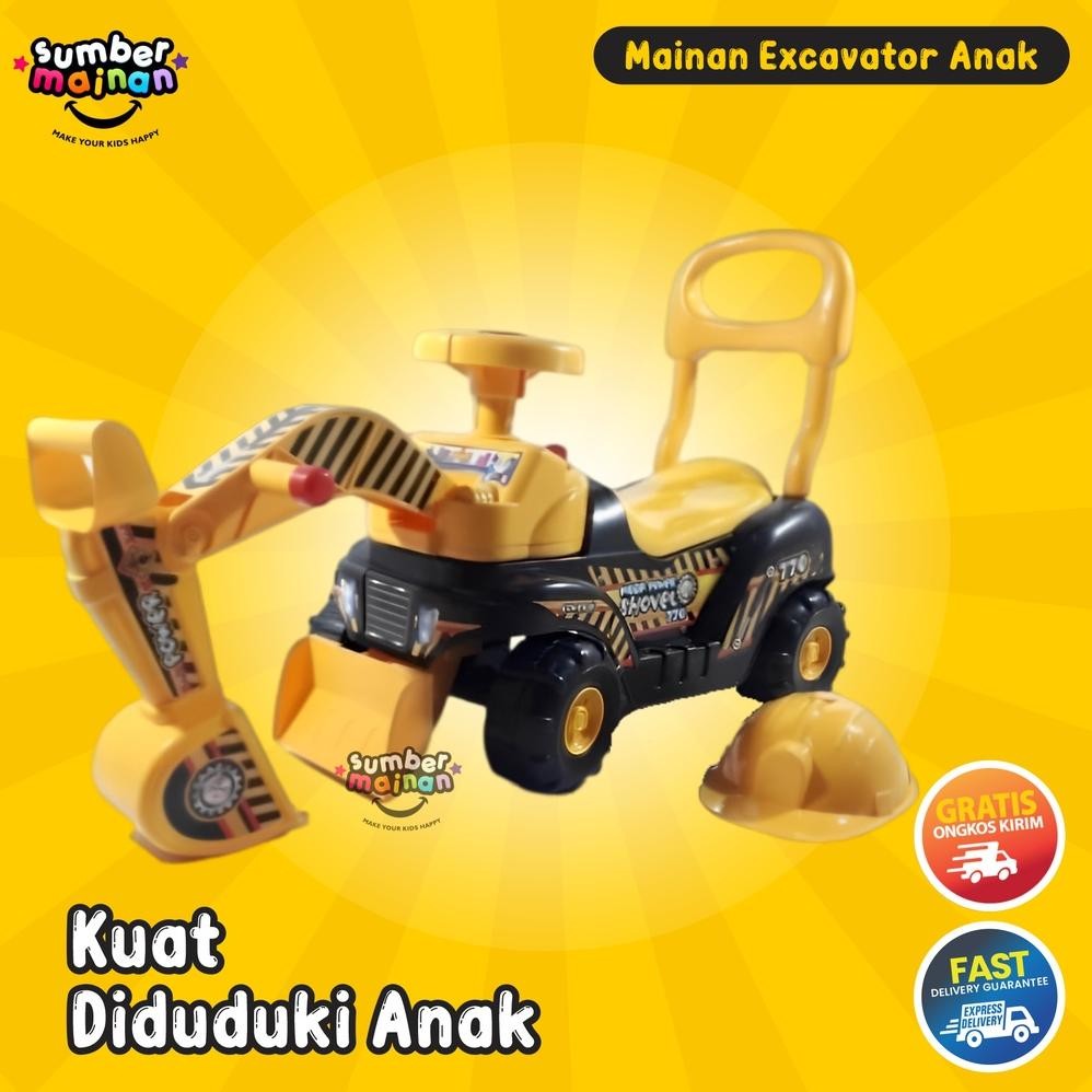 Mainan Mobil Mobilan Excavator Ride On Car Untuk Anak Laki Laki By Sumbermainananak