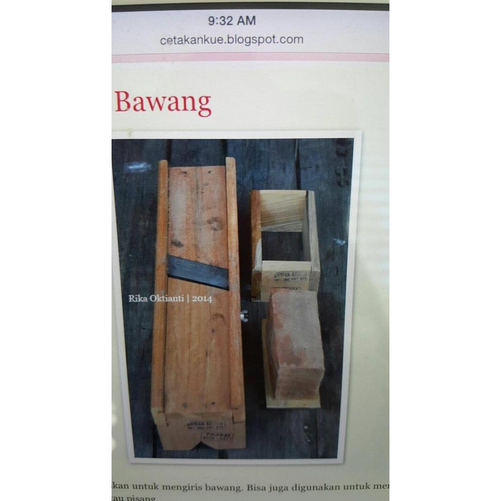 serutan bawang kayu