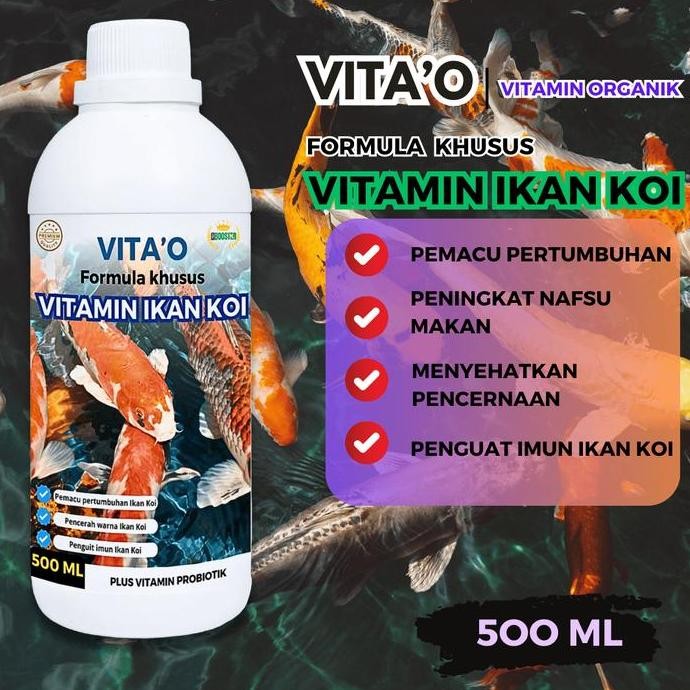

Terlaris Vita'O Vitamin Dengan Formula Khusus Ikan Koi 500Ml Pemacu Pertumbuhan Ikan Koi