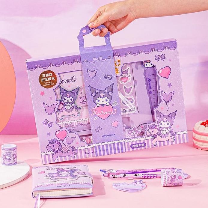 

DLC - SANRIO NOTEBOOK SET ALL IN 1 / KUROMI MAGNETIC DIARY BOOK SET / ALL IN 1 GIFT BOX DIARY SANRIO SET