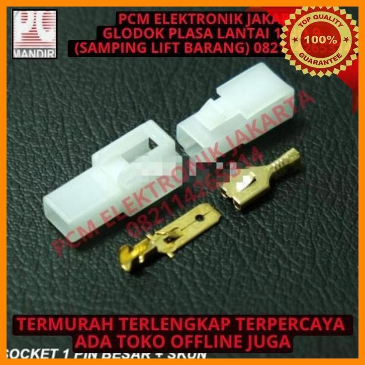 [PEP] SOCKET KABEL 1 PIN BESAR ( SET + SKUN )