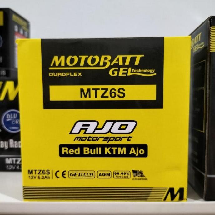 NEW Aki motor Honda Vario 125, 150 Motobatt MTZ6S Aki gel