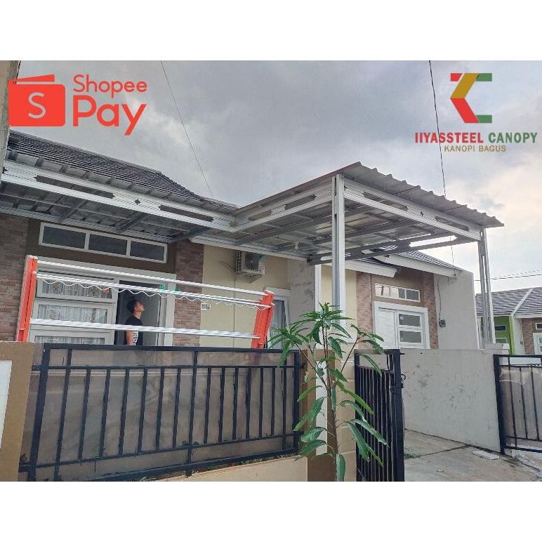 Harga Permeter Pasang Kanopi Baja Ringan