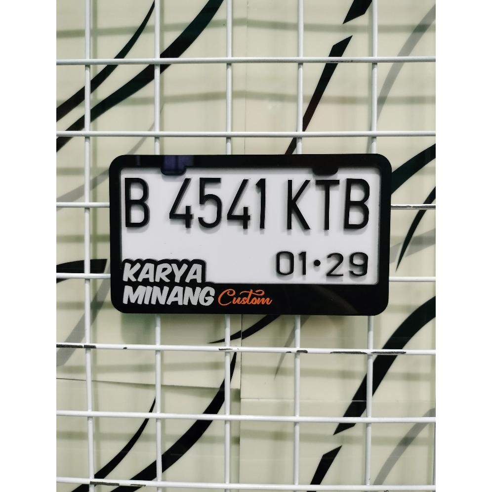 Plat nomor jdm, plat nomor motor akrilik, plat akrilik, free custom