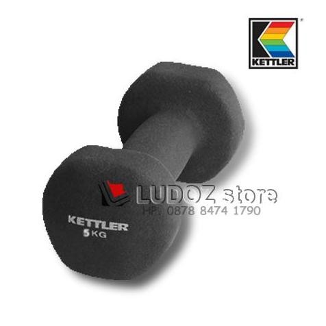 TERBARU - NEOPRENE Dumbell 5kg KETTLER Barbell Barbel Dumbbell 5 kg 1 buah